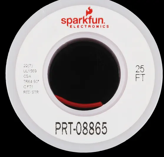Hook-Up Stranded Wire - Red (22 AWG)