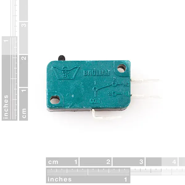 Microswitch - 3-Terminal - Dimensions cropped