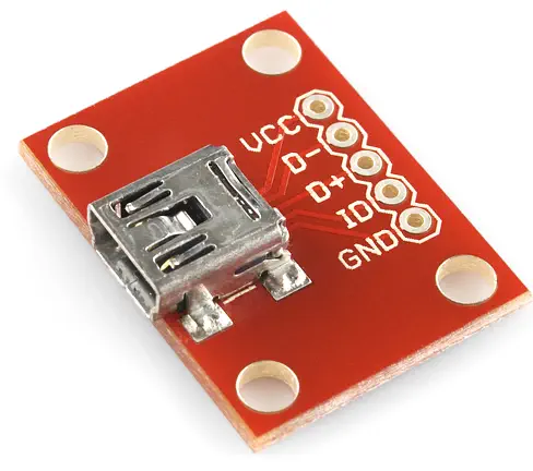 SparkFun USB Mini-B Breakout