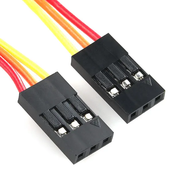 Cable Puente - 0,1 pulg., 3-Pin, 12 pulg.