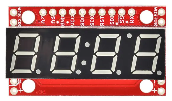 SparkFun 7-Segment Serial Display - White