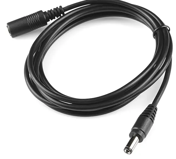 Barrel Jack Extension Cable - M-F (6 ft)