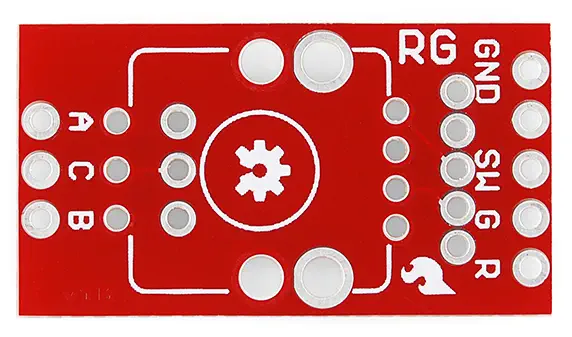 Placa de Conexión SparkFun para Encoder Rotatorio - Iluminado (RG/RGB)