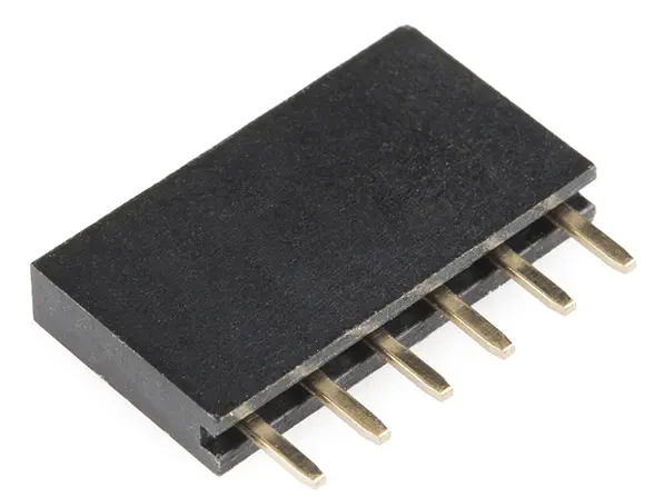 Header - 6-pin Female (PTH, 0.1in.)
