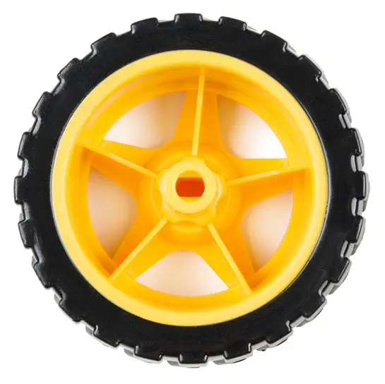 Wheel - 65mm (Rubber Tire, Pair)