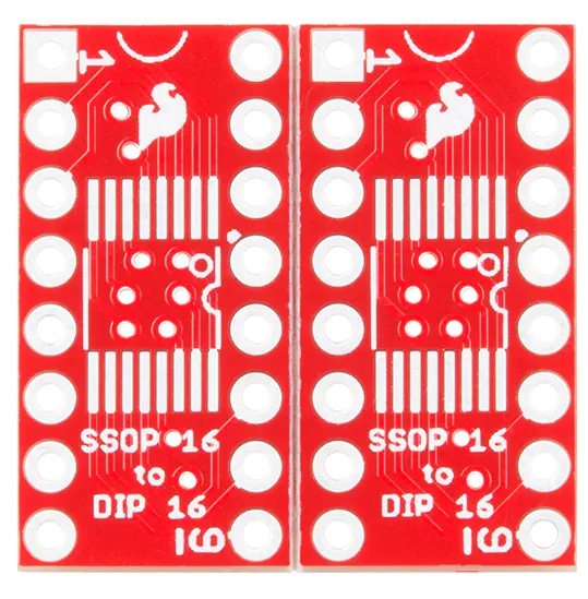 Adaptador SparkFun SSOP a DIP - 16-Pin