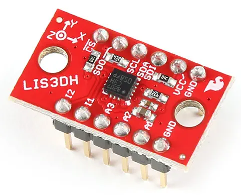 Placa de Conexión del Acelerómetro de Triple Eje SparkFun - LIS3DH con Conectores