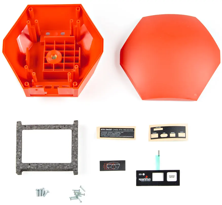 SparkFun RTK Replacement Parts - Facet Housing - Parts cropped