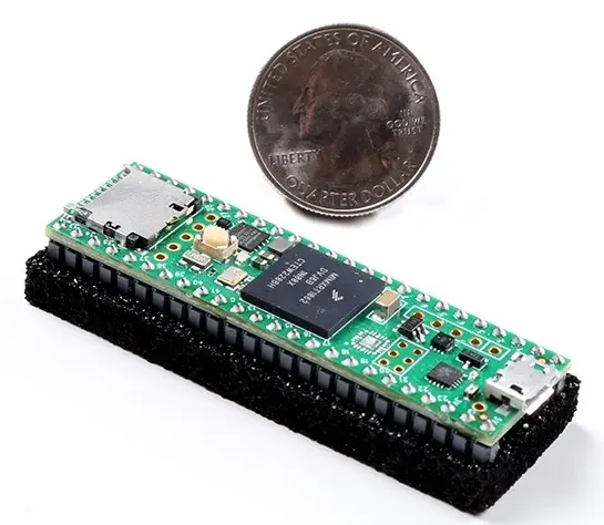 Teensy 4.1（イーサネットヘッダーなし） - 寸法