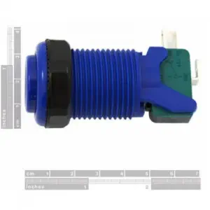 Bouton Concave Bleu SFE