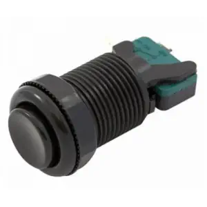 Bouton Concave Noir SFE