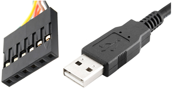 Cable FTDI de USB-a-TTL (serie) 5V (Haga clic para ampliar)