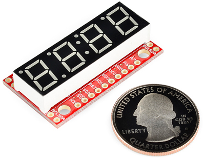 7-Segment Serial Display (Red)- Click to Enlarge