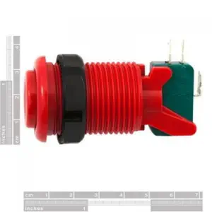 Bouton Concave - Rouge SFE
