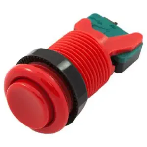 Bouton Concave - Rouge SFE
