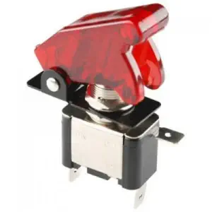 Interrupteur Illuminé à Bascule Marche / Arrêt (Rouge)