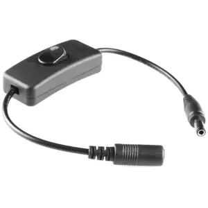 Câble 3" Prise Baril 2.1mm avec Interrupteur