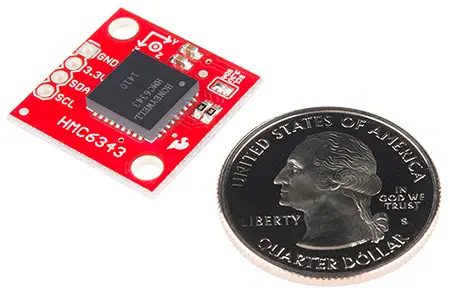 HMC6343 I2C 3-Axis Accelerometer / Compass- Click to Enlarge