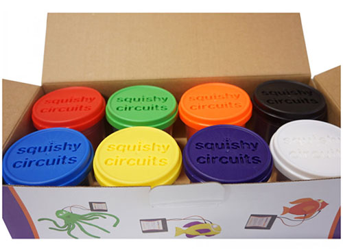 Squishy Circuits Conductive Dough Kit- Click to Enlarge