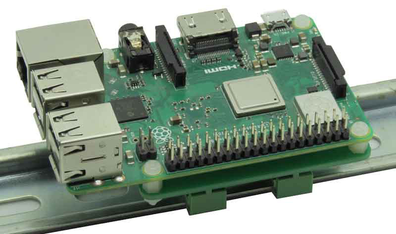 Sequent Microsystems DIN-RAIL Kit Type 1 Parallel Mount for Raspberry Pi - Click to Enlarge