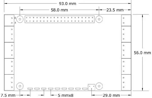 HAT Apilable de 8 Capas, 16 Entradas Universales de Sequent Microsystems para RPi - Haga Clic para Ampliar