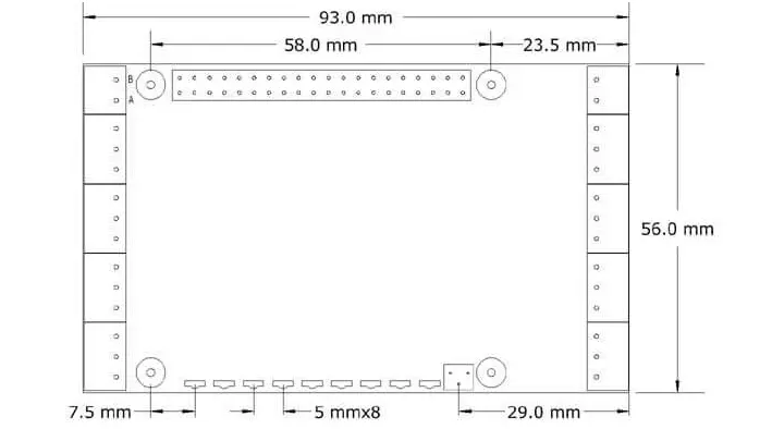 Sequent Microsystems 16 Relais 2A/24V 8 Couches Empilables HAT pour Raspberry Pi