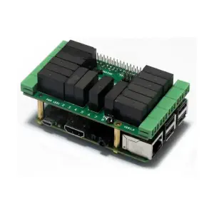 Sequent Microsystems 16 Relais 2A/24V 8 Couches Empilables HAT pour Raspberry Pi