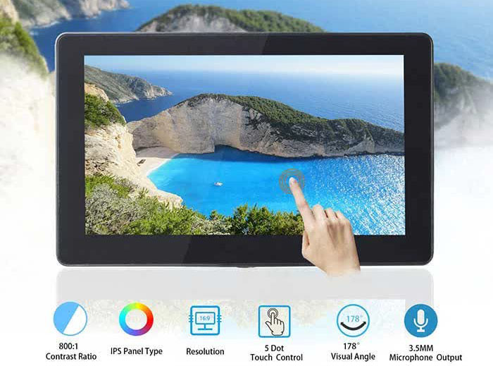 SunFounder 7-Zoll IPS-Monitor LCD-Display mit kapazitivem Bildschirm - Zum Vergrößern klicken