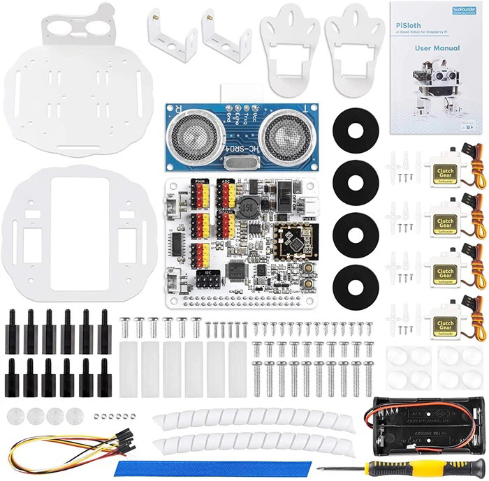 PiSloth AI Programmable Robot Kit for Raspberry Pi - Click to Enlarge