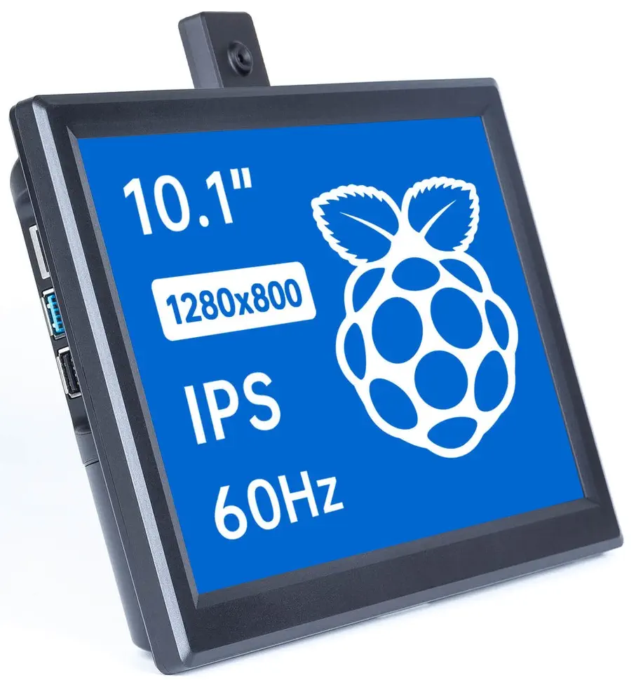 10.1'' Raspberry Pi 4B LCD IPS Display Portable Monitor - Dimensions