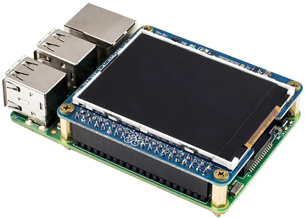 2,4'' TFT Bildschirm LCD-Display für Raspberry Pi - Zum Vergrößern klicken