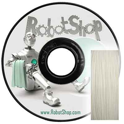 White PLA 1.0kg Spool 1.75mm Filament- Click to Enlarge