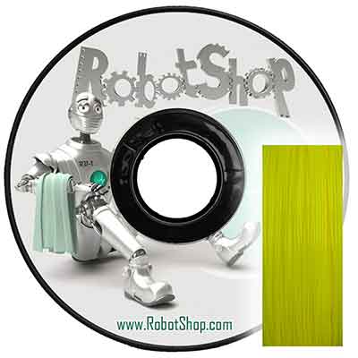 Yellow PLA 1.0kg Spool 1.75mm Filament- Click to Enlarge