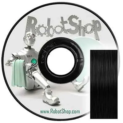 Zwarte PLA 1.0kg Spool 1.75mm Gloeidraad- Klik om te vergroten