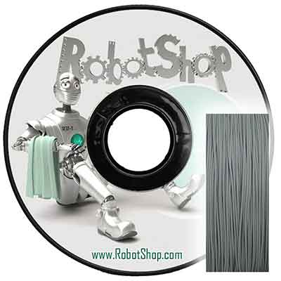 Silver PLA 1.0kg Spool 1.75mm Filament- Click to Enlarge