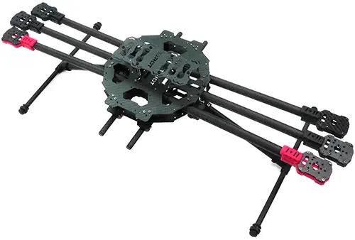 Tarot 690 Folding Carbon Fiber Hexacopter Frame- Click to Enlarge