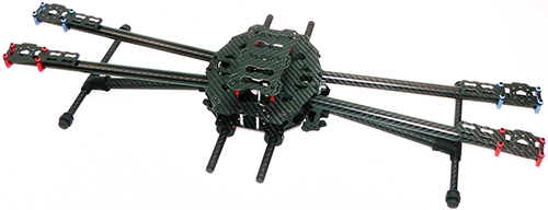 Tarot IRON MAN 650 Folding Carbon Fiber Quadcopter Frame- Click to Enlarge