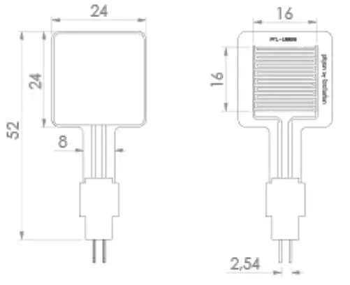 Capteur flexible de proximité, de contact et de force plyon Flex Square - Cliquez pour agrandir