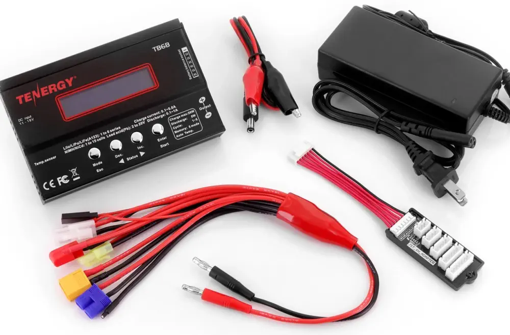 Tenergy TB6B Multi Balance Charger for NiMH/NiCd/LiPo/Li-Fe + Power Supply - Click to Enlarge