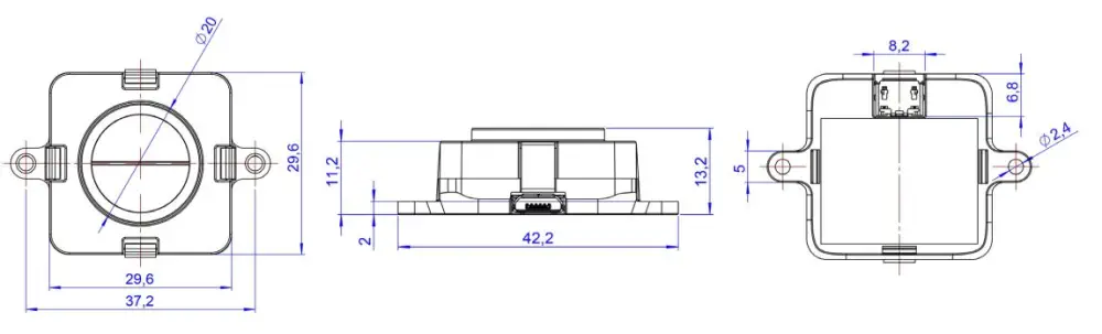 Telémetro ToF Evo Mini I2C/UART de TeraRanger (3,3 m)