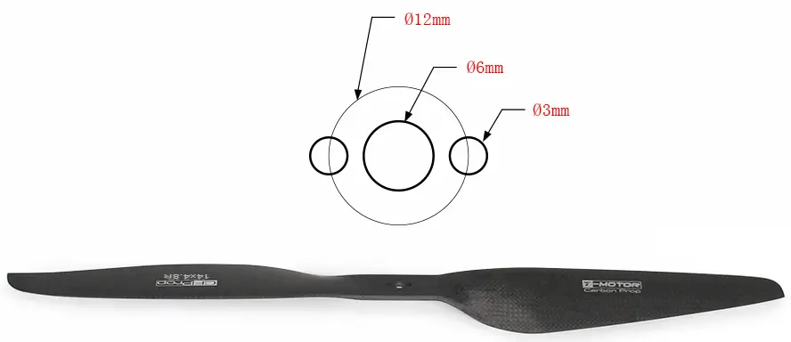 T-Motor 14" x 4.8"  Carbon Fiber Propeller Pair