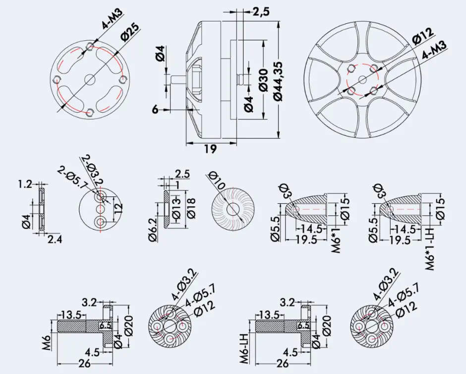 Moteur sans balais TMotor UAV MN4004 KV300 (2x) - Cliquez pour agrandir