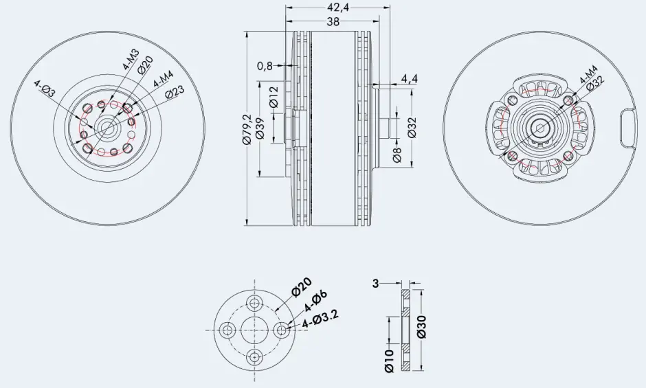 Moteur sans balais TMotor UAV MN705-S KV125 (2x) - Cliquez pour agrandir