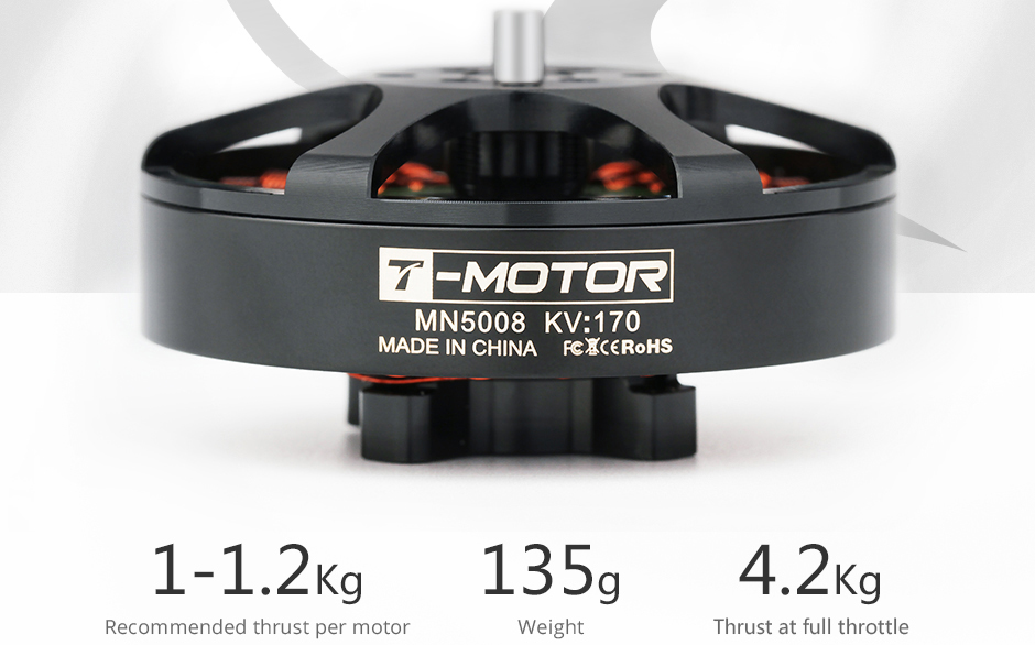 TMotor UAV Bürstenloser Motor Antigravity MN5008 KV170 - Zum Vergrößern klicken