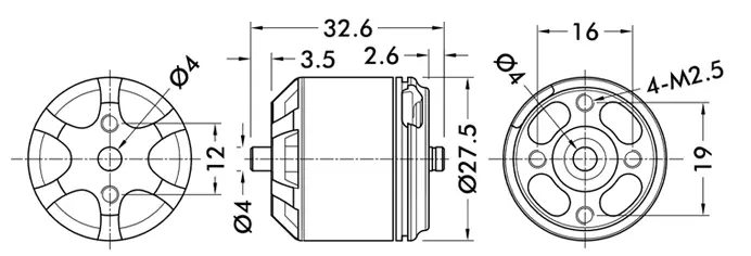 T-Motor Navigator MN2212 V2 Bürstenloser Motor 920KV - Zum Vergrößern klicken