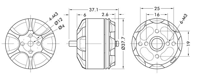 T-Motor Navigator MN3110 470KV bürstenloser Motor - Zum Vergrößern klicken