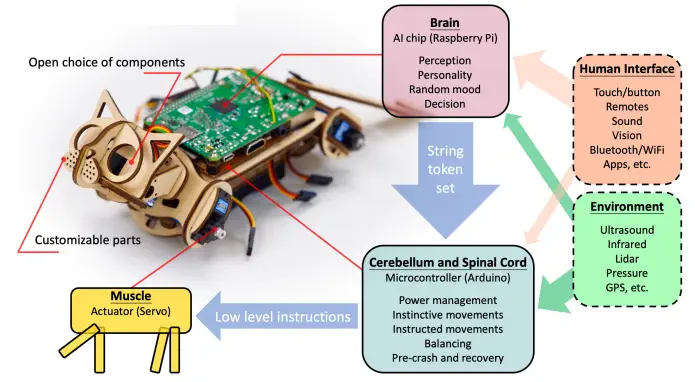 Petoi Nybble Robotica Kat V2 (niet gemonteerd)