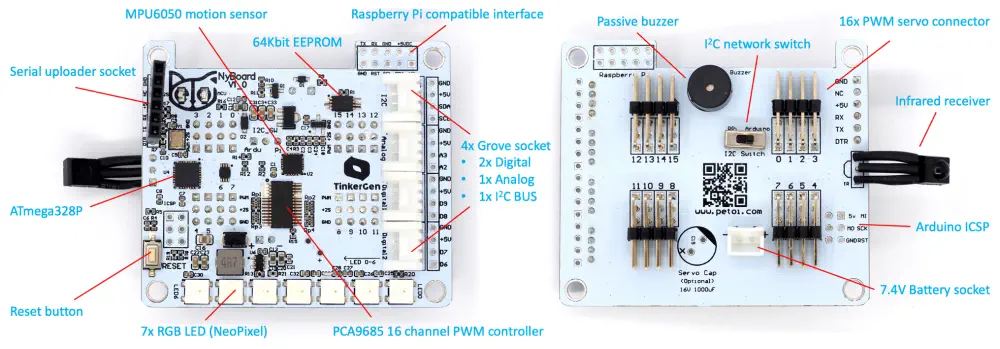 Petoi Nybble Robotic Cat V2 (non assemblé)