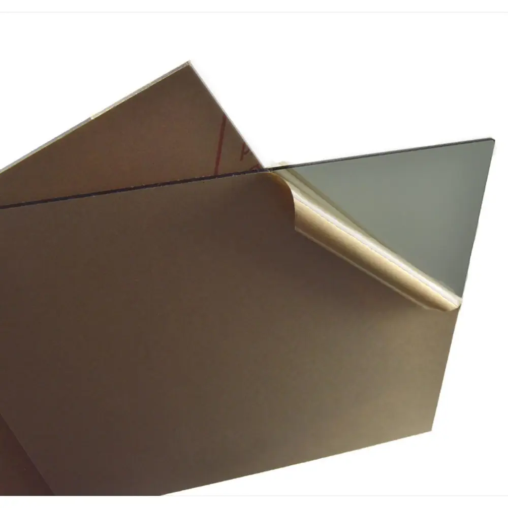 Feuilles d'Acrylique Gris transparent 3mm 12" x 12" (2pk)