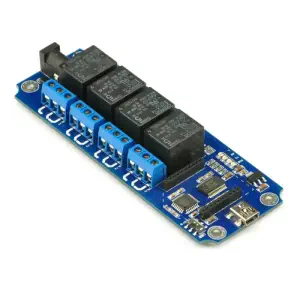 Tinysine TOSR04-D Module Relais Minuterie USB/Sans Fil 4 Canaux 5V